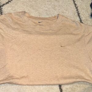 Nike Beige Tee with Logo